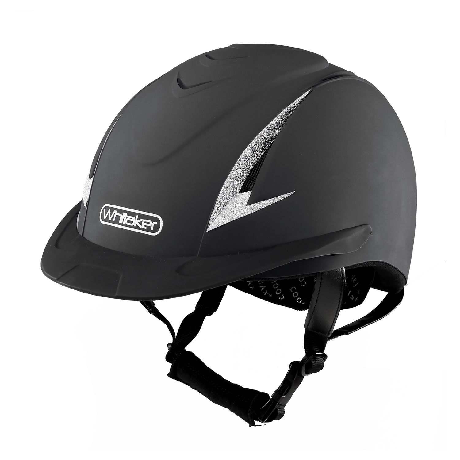 WHITAKER NRG HELMET BLACK/SILVER MEDIUM (57 - 60 CM) MEDIUM 57 - 60 CM) REG