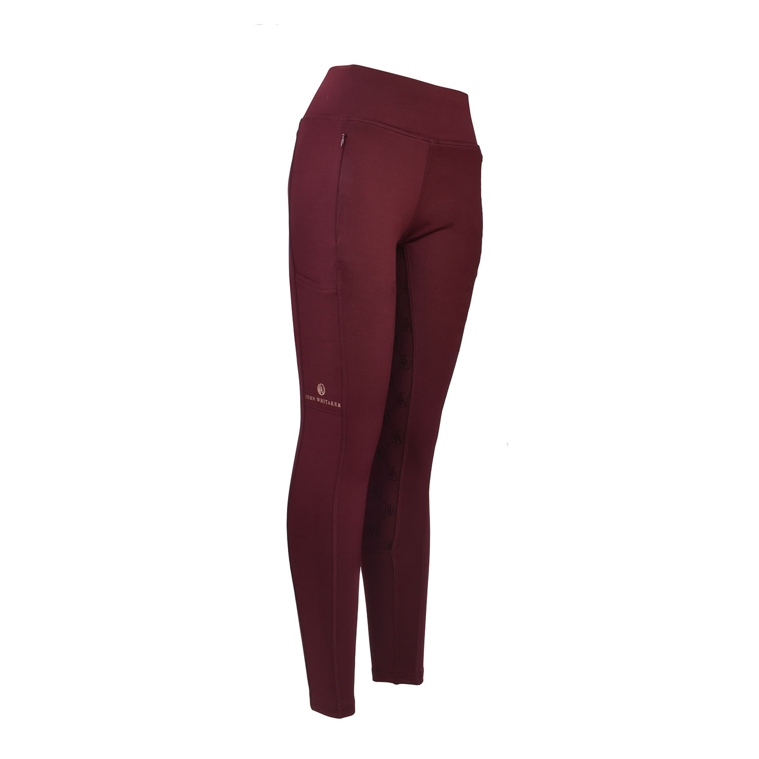 WHITAKER LEGEND RIDING TIGHTS BURGUNDY LARGE LARGE LADIES