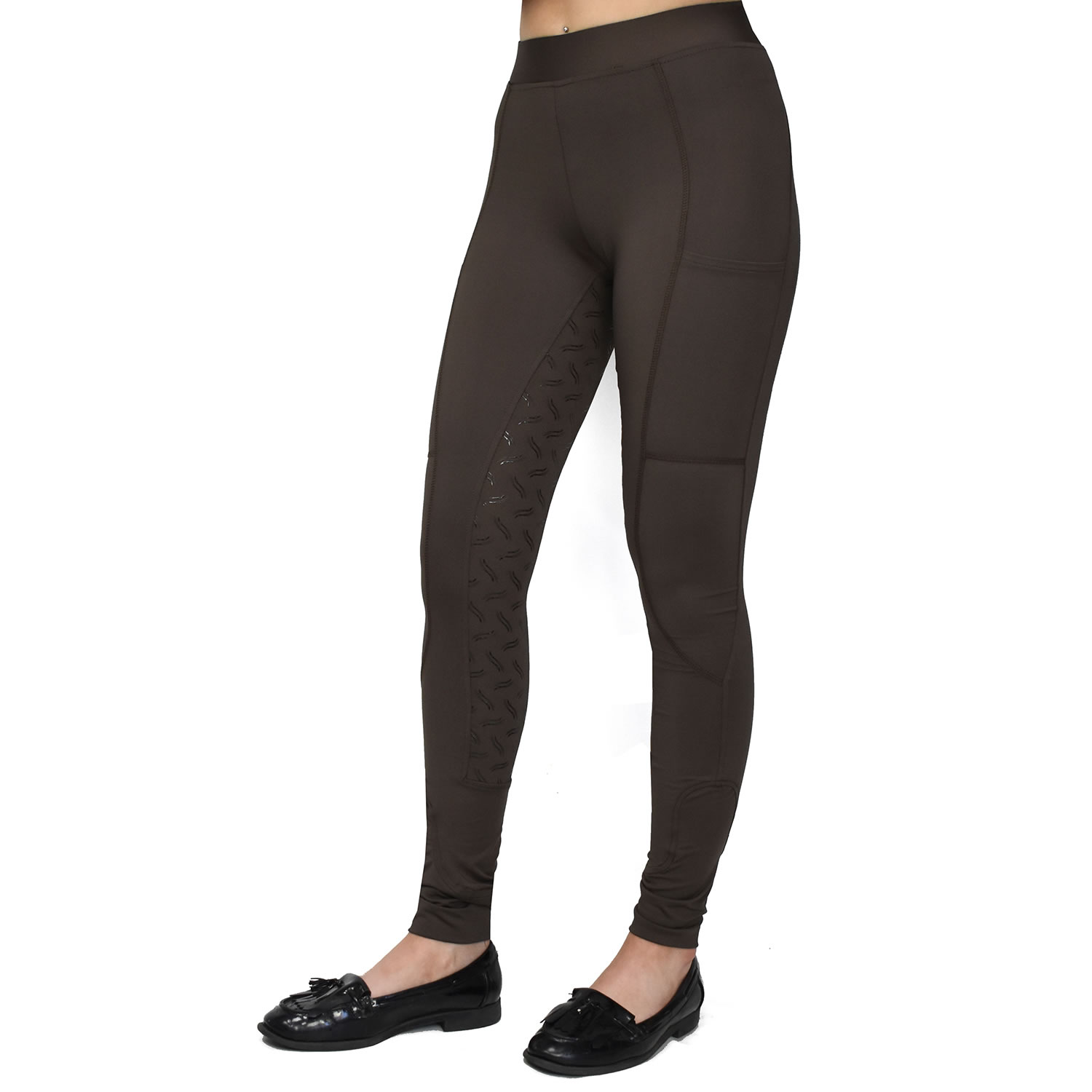 WHITAKER SHORE RIDING TIGHTS BROWN  SMALL LADIES