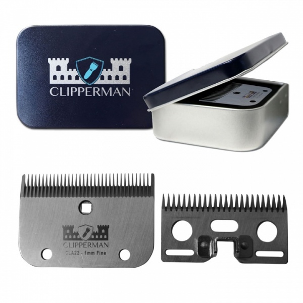 CLIPPERMAN CLA22 HIGH QUALITY STEEL BLADE SET 1 MM