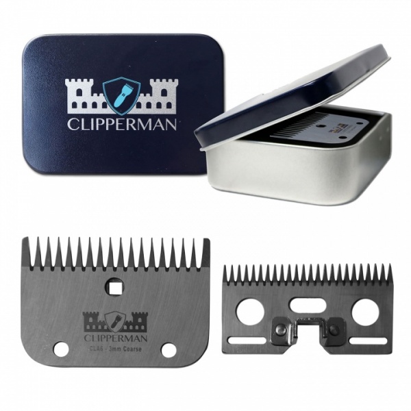 CLIPPERMAN CLA6 HIGH QUALITY STEEL BLADE SET 3 MM