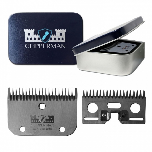 CLIPPERMAN CLA7 HIGH QUALITY STEEL BLADE SET 3MM